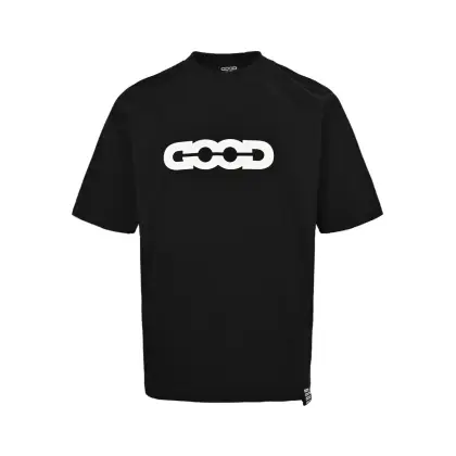 GOODBRAND 25ss 爆裂纹贴皮字母logo短袖 采用订色订染毛圈纯棉衣面,250g双股双纱,手感舒适 进口针织针梳棉进行制作,搭配320g1*1螺纹,同缸无色差,整体同厚度适中,有垂感又有轮廓型,上身就是一个舒适 对微胖身型包容性强,穿上瞬间瘦五斤! 前幅采用直喷印花环保胶浆材质,机械化印花工艺,机械印花精准度套位±0.02mm,品质稳定 前幅印花爆裂纹很大增加了服装的趣味性,独特的视觉效果 此版本经过长时间细节反复推敲,呈现了极高标准的成衣 布面干净 布纹清晰 手感紧致 硬挺 色牢度高 不变型 不变色 定制 螺纹 辅料 对版对位 男女同款